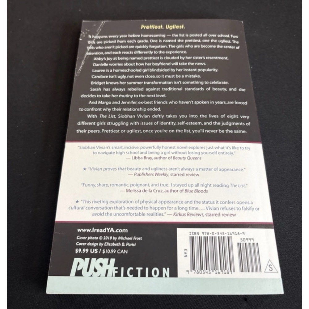 The List by Siobhan Vivian Paperback Push Fiction Series 2010 YA Novel - Picture 2 of 2